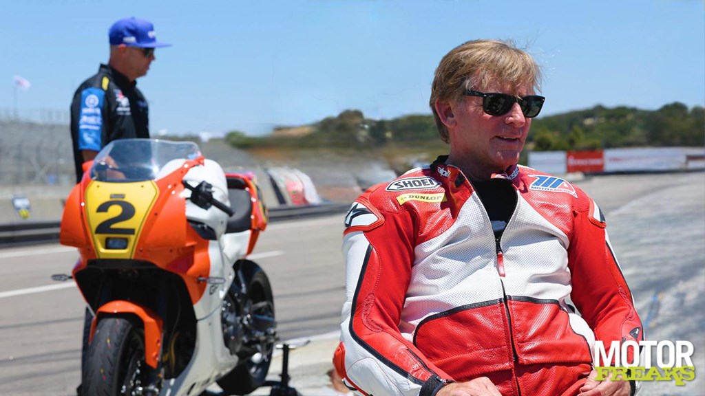 Rainy rides Honeronde on Laguna Seca with unique prepared XSR900 GP