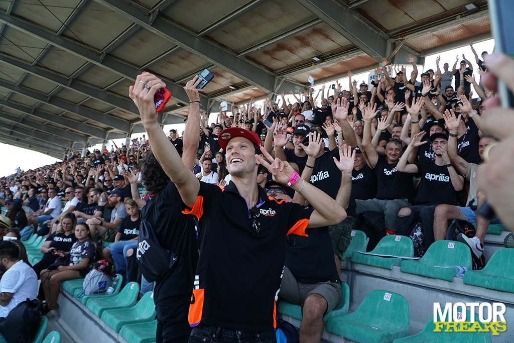 MotoGP Misano marks Return Aprilia stand