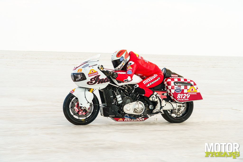 Tyler O’hara pops on Bonneville to Ama record with Indian Challenger