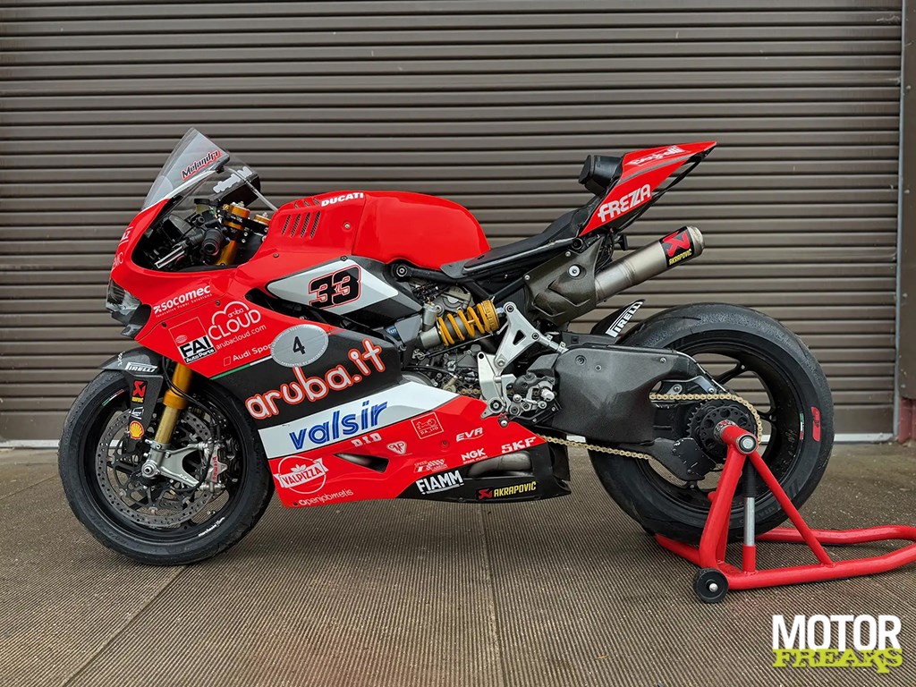 Auction of Marco Melandri’s 2018 WSBK Panigale at NEC Classic Motor Show