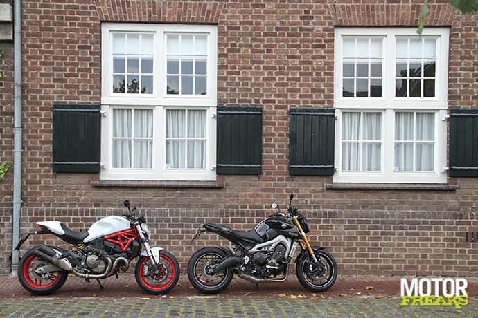 Ducati Monster 821 versus Yamaha MT-09