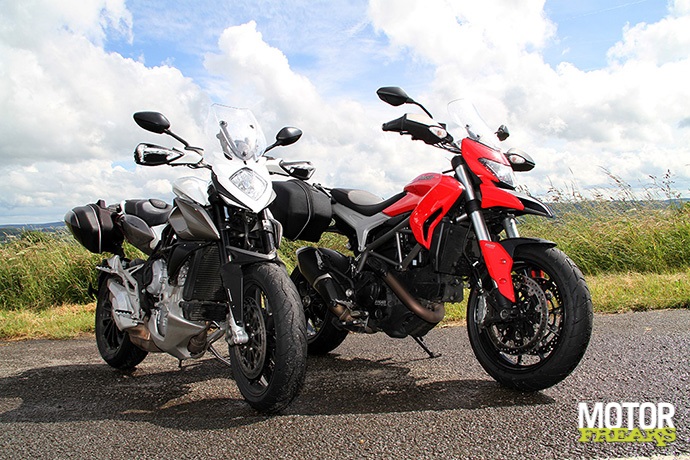 Ducati Hyperstrada versus MV Agusta Stradale 800