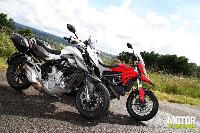 Ducati Hyperstrada versus MV Agusta Stradale 800