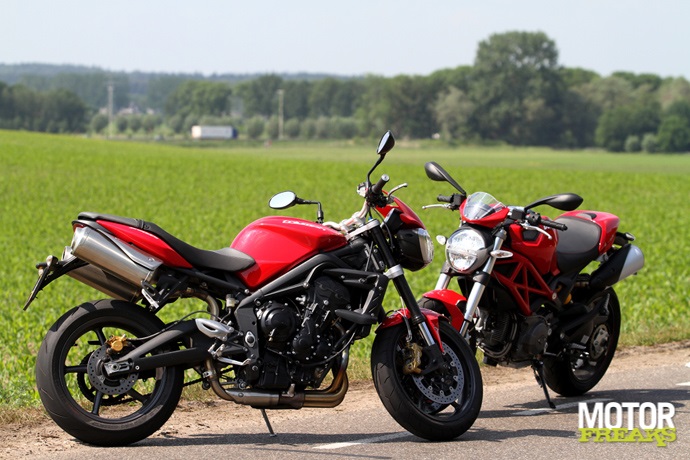 Monster 796 vs. Street Triple R