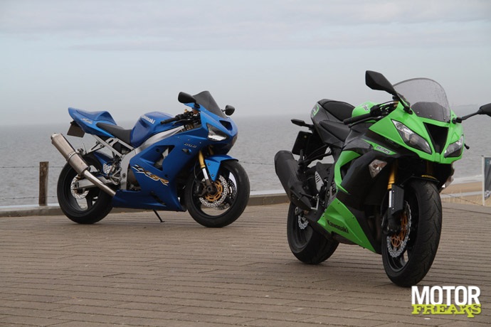 Kawasaki ZX-6R 636 2003 vs 2013