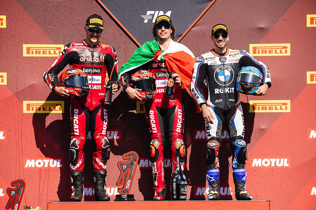 WorldSBK Portimao Race 2 podium