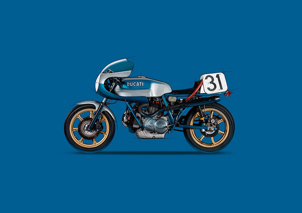 Ducati 1977 750 Supersport California Hotrod