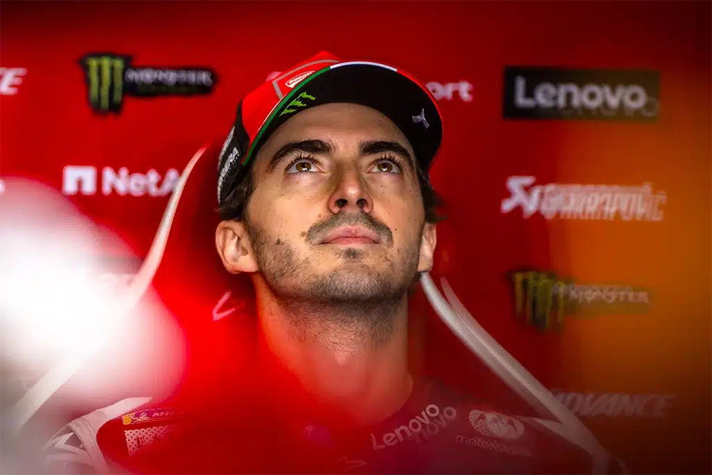 Pecco Bagnaia armpomp operatie
